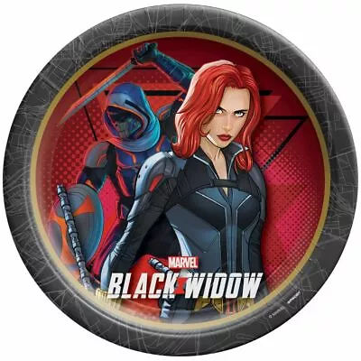 Marvel Avengers Black Widow Birthday Party Lunch Plates - Pack Of 8 • £6.79