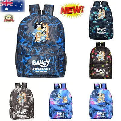 Kids Children Bluey Print Backpack Kids School Shoulder Bag Travel Bag Rucksack • $25.99