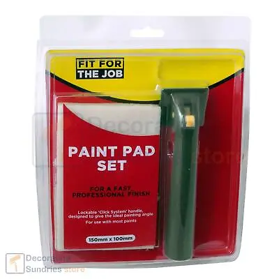 Fit For The Job Paint Pad System 6  X 4  Paint Pad With Click & Lock Handle. • £9.69