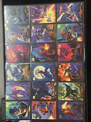 *MARVEL MASTERPIECE 1994 Complete Set. 140/140 Cards + Holo & Power Blast Cards • $200