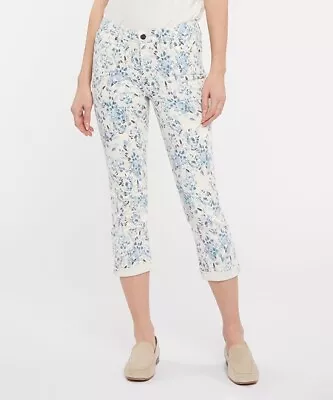 Nydj Vault Women's Chloe Capri Jeans In Frosted Willow Vanilla Size 16  $89 Msrp • $39.94