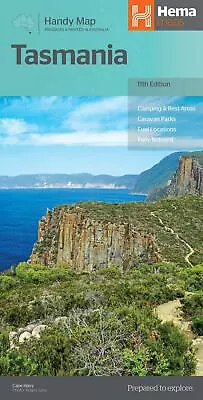 $10.80 • Buy Tasmania Handy Map - Hema - 11th Edition | 1:480K Scale | 2021 Publication