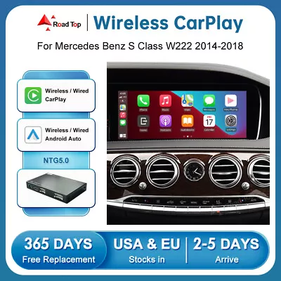 Wireless CarPlay Android Auto Box For Mercedes Benz S Class W222 W550 2014-2018 • $216.99
