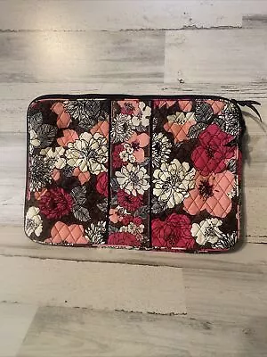 Vera Bradley Pink White  Floral Laptop Sleeve Case 17” Computer Bag • $20