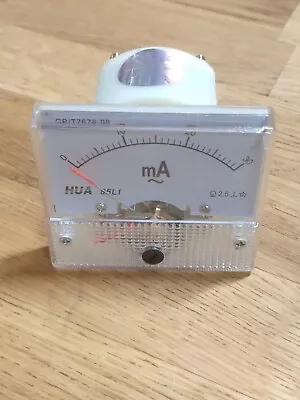 0-30mA AC Current Analog Panel Meter Ammeter Amperemeter Grey White • £7