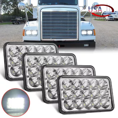 4X 4x6'' LED Headlights For Freightliner FLD120 FLD112 Classic Sealed Hi/Lo Beam • $45.85