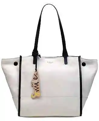 RADLEY LONDON Smile Open-Top Tote Large Leather Shoulder Bag White • $137.75