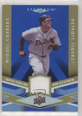 2009 Upper Deck Spectrum Spectrum Swatches Blue Miguel Cabrera #SS-CA • $9.40