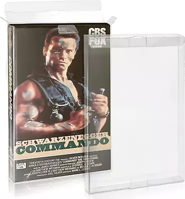 VHS Cover Storage Case Clear VHS Cassette Display Case Container - 10 Packs • $15.28