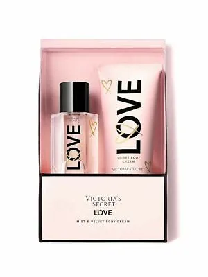 Victoria's Secret Love Travel Mist & Velvet Body Cream Gift Set • $25.95