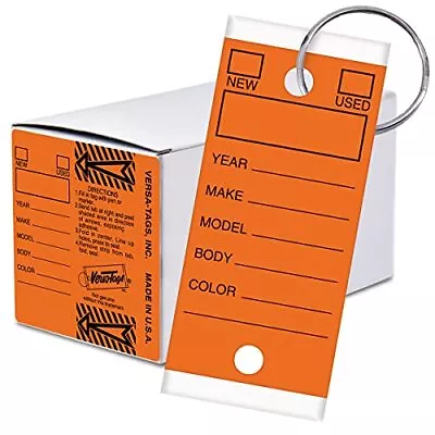 Versa-Tags 250 Key Tags Self Protecting Poly 1.25''x3'' Highly Resistant To A... • $37.20