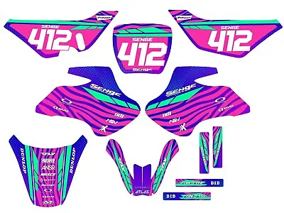 2000-2006 JR 50 TIGRE Pink Senge Graphics Kit Compatible With Suzuki • $74.99