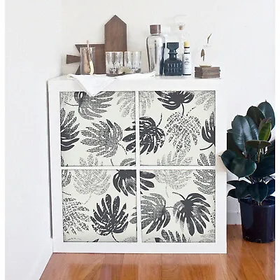 $120.95 • Buy Decals Kallax / Expedit IKEA Monstera Leaves Exotic Pattern Removable Sticker