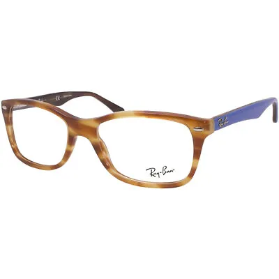 Ray Ban Men's Eyeglasses Demo Lens Light Brown Havana 0RX5228-5799-53-17-140 • $64.10