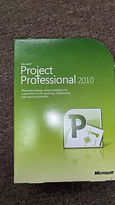 NEW Microsoft Project Professional 2010 Full Version RETAIL SEALED Box • $55