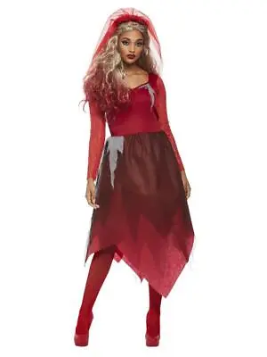 £22.26 • Buy Adult Ladies Red Graveyard Corpse Bride Halloween Costume Plus Size Available