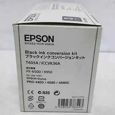 Epson Black Ink Conversion Kit T605A For Stylus Pro 4800 4880 4880C GENUINE  • $13.95