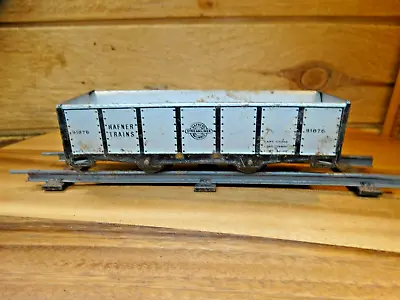 HAFNER Vintage 0-27 Gauge 4-Wheel Hafner's Railway Silver 91876 Metal Hopper • $20
