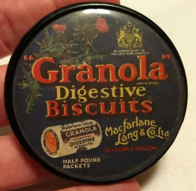 Vtg Granola Digestive Biscuits Macfarlane Lang & Co Quackery Pocket Mirror • $24.99