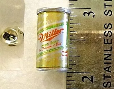 Vintage Miller High Life Beer Can Hat / Lapel Pin 1970's Brand New Free Shipping • $9