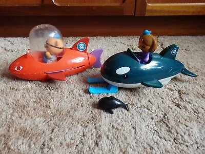 Octonauts Gup B Shark & Gup O Whale With Kwazii & Dashi Figures & Baby Orca • £22