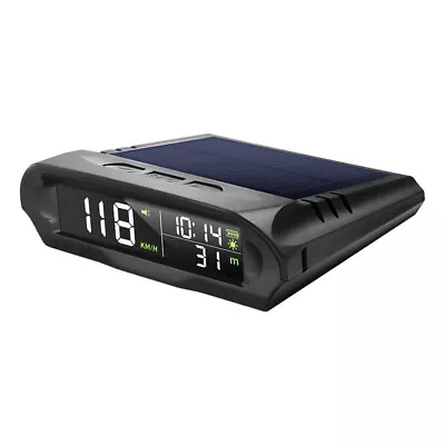 Wireless Solar GPS Car HUD Digital Speedometer MPH KM/H Display Overspeed Alarm • $40.71