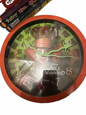 Alice In Wonderland Reverse Mad Hatter Clock • $19.60