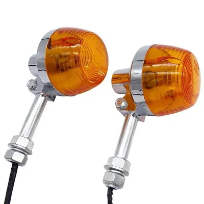 1 Pair Motorcycle Turn Signal Light Fit For Honda C70 CT70 CT90 XL100 CB350 • $14.39