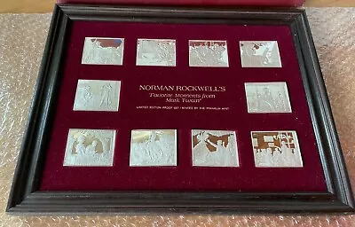 Norman Rockwell  Favorite Moments  Mark Twain Proof Franklin Mint • $599
