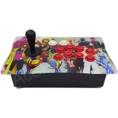 RAC-J500H Happ Arcade Fight Stick Joystick Metal Case Artwork Panel For PC USB • $129.99