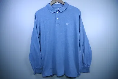 Vineyard Vine Shirt Adult Large Gray Polo Outdoor Casual Golf Long Sleeve Mens • $17.77