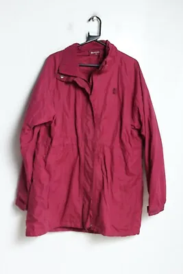 Mountain Warehouse Womens Lined Waterproof Coat - Pink - Size 20 (f45) • £19.99