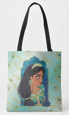 Aladdin Beautiful Jasmine Believe Tote Bag Cotton Twill Disney Design Brand New • £48.19
