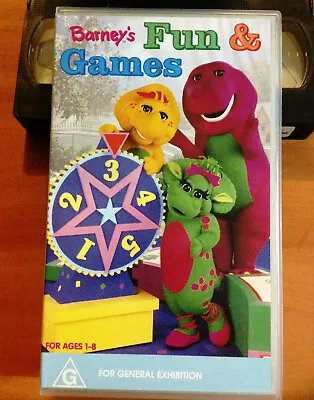 Barney - Barney's Fun & Games - Vhs • $24.95