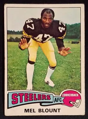 1975 Topps #12 Mel Blount Rookie RC Pittsburgh Steelers (HOF) VG • $9.99