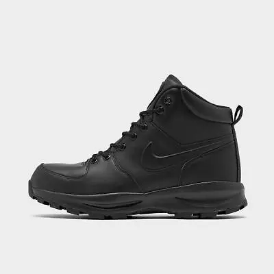 Brand New Nike Manoa Leather Boots Triple Black 454350-003 Men's US Size 14 • $75