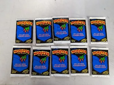 10 SEALED NEW 1991 Monster In My Pocket Trading Card Packs NOS HTF W/ Stickers  • $17.49