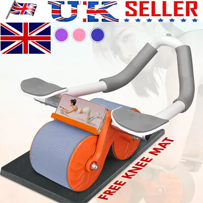 Ab Roller Wheel 2023 Automatic Rebound Abdominal Roller Wheel With Elbow Support • £12.29