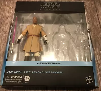 Hasbro Star Wars Black Series 6  Mace Windu ONLY - No 187th Legion Clone Trooper • $44.99