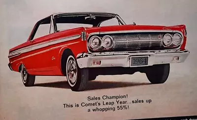 1964 Mercury Comet Champion Original Print Ad • $12.45