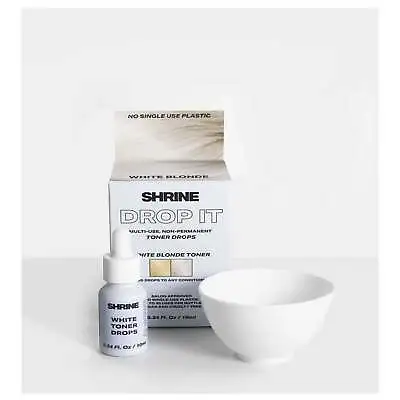 Shrine - Drop It - Non Permanent Toner Drops - White Blonde Toner 10ml • £9.95