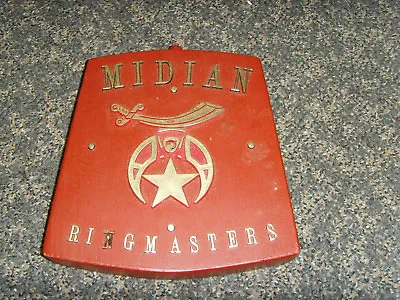 Midian Ringmasters Shriner Mason Wall Clock Parts Base Secret Society Freemason • $6.73