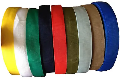 £1.49 • Buy Polypropylene Webbing Strap Tape Choice Of Colour Width And Length 