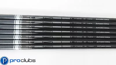 NEW 7pc MITSUBISHI TENSEI AV SILVER 60 REGULAR FLEX GRAPHITE IRON SHAFTS .370 • $95.99