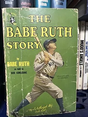 Vintage 1948  The Babe Ruth Story  (as Told By Bob Considine) ~ Pocket Books 562 • $8.50