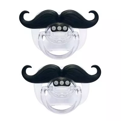 Baby Funny Mustache Orthodontic Pacifier For Babies 0-6 Months BPA & Latex Free • $6.99