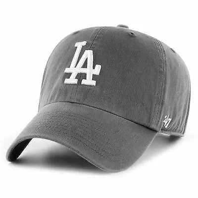 MLB Los Angeles Dodgers ('47 Brand) Clean Up Dad Hat Adjustable Dark Gray • $24.99