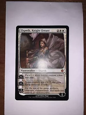 MTG Shards Of Alara Elspeth Knight-Errant 9/249 Mythic Rare Planeswalker MP • $12