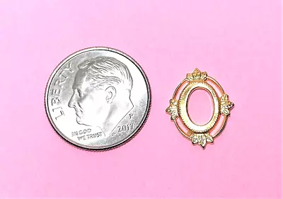 Dollhouse Miniature Picture Frame -Oval And Ornate -1:12 Or Small Scale - Choice • $4.98