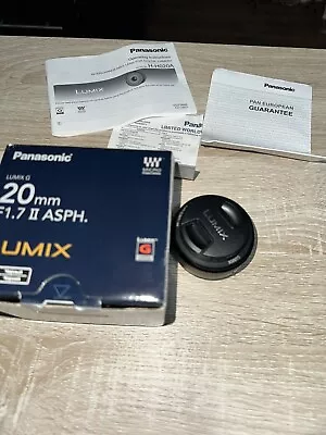 Panasonic 20mm F1.7 II ASPH LUMIX Camera Lense • £215